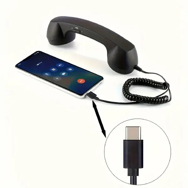 Black_Usb_Wired_Telephone_Handset_With_Dial_Pad