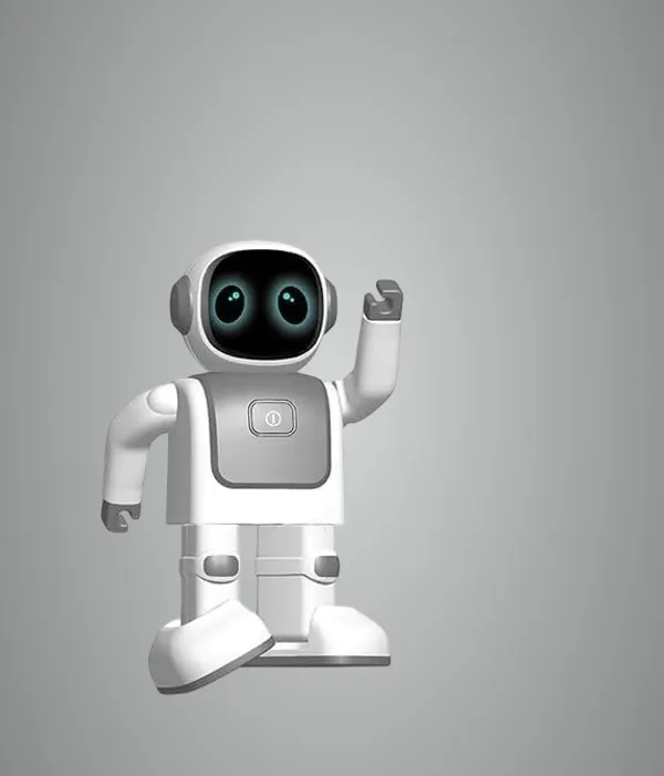 White_And_Grey_Smart_Dancing_Robot_Bluetooth_Speaker