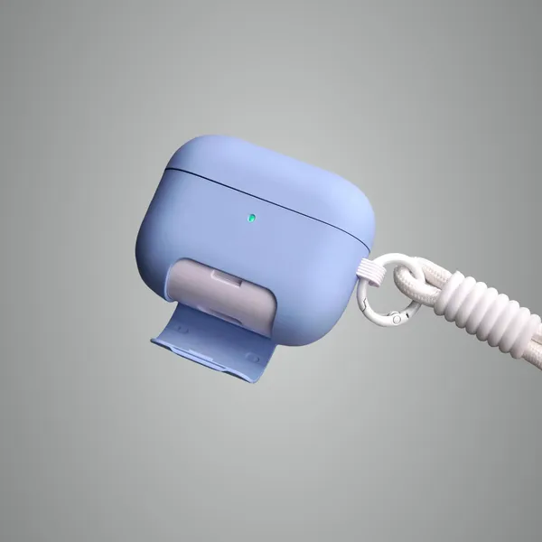 Blue_Silicone_Case_Cover_For_Airpods_Pro_With_Lanyard_Strap