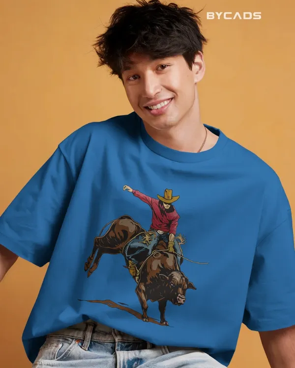 Blue_Cotton_Rough_&_Reckless_Cowboy_Bull_Ride_Tee