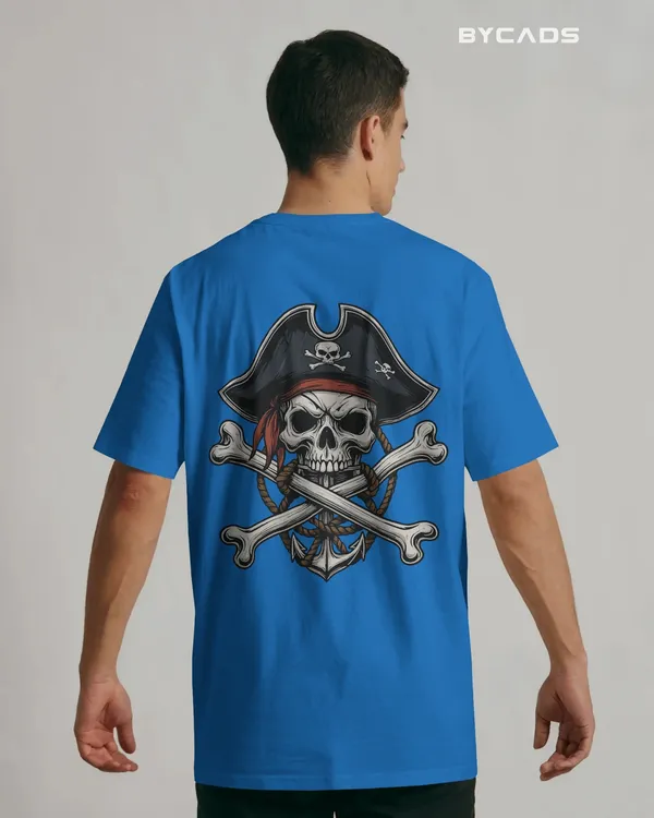 Blue_Cotton_Crossbones_Pirate_Skull_Oversized_T-Shirt_|_Street_Series_Drop