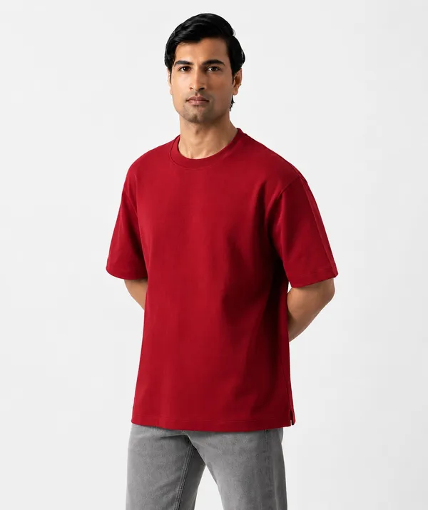 Red_Oversized_T-Shirt_|_Premium_Heavyweight_Cotton_Drop_Shoulder_Plain_Tee