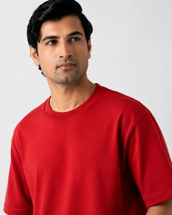 Red_Oversized_T-Shirt_|_Premium_Heavyweight_Cotton_Drop_Shoulder_Plain_Tee