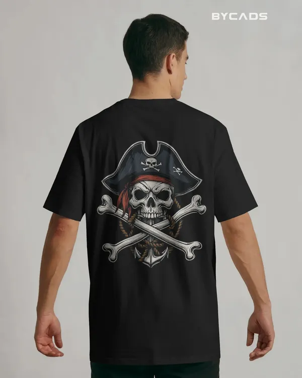 Black_Cotton_Crossbones_Pirate_Skull_Oversized_T-Shirt_|_Street_Series_Drop