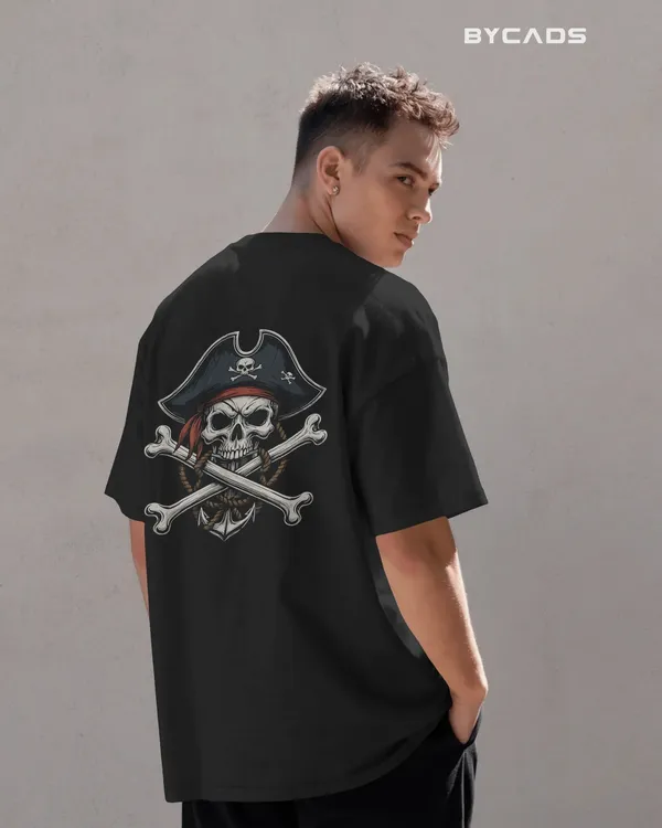 Black_Cotton_Crossbones_Pirate_Skull_Oversized_T-Shirt_|_Street_Series_Drop
