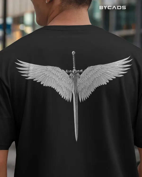 Black_Cotton_Winged_Blade_Tee_|_Power_With_Purpose