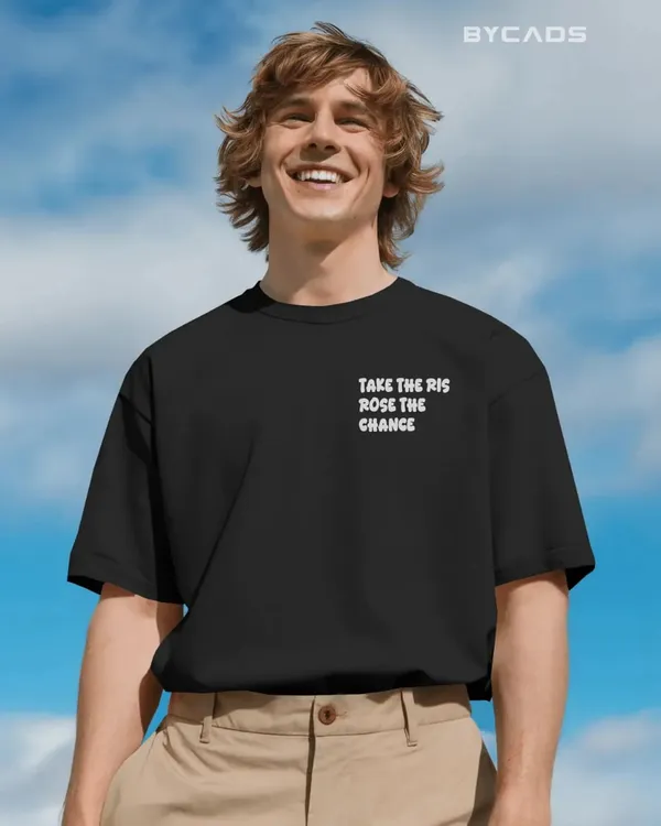 BYCADS_"Take_The_Risk"_Retro_Typography_Oversized_Cotton_T-Shirt