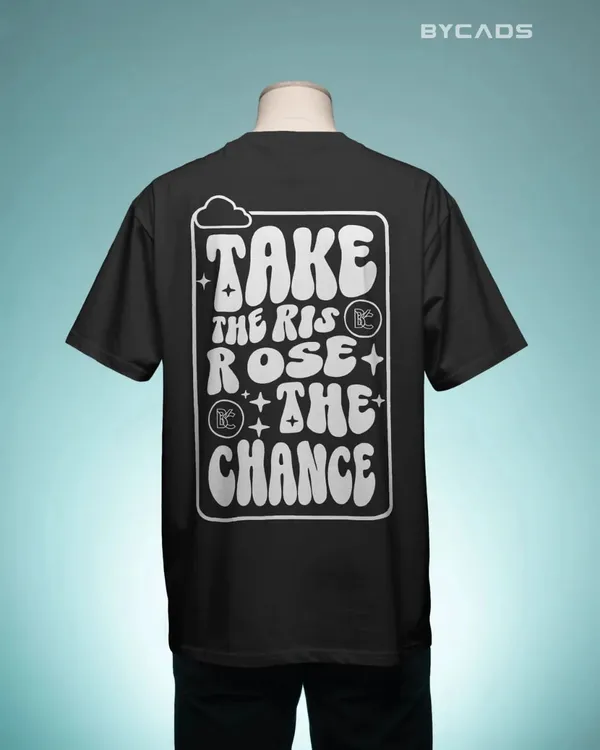 BYCADS_"Take_The_Risk"_Retro_Typography_Oversized_Cotton_T-Shirt