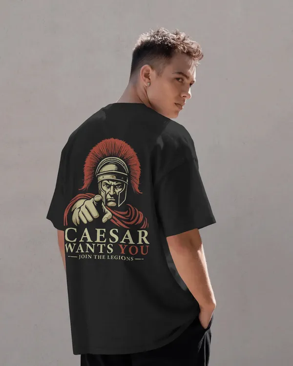 Black_Cotton_Caesar'S_Call_Oversized_Legion_Recruitment_Tee