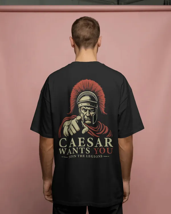 Black_Cotton_Caesar'S_Call_Oversized_Legion_Recruitment_Tee