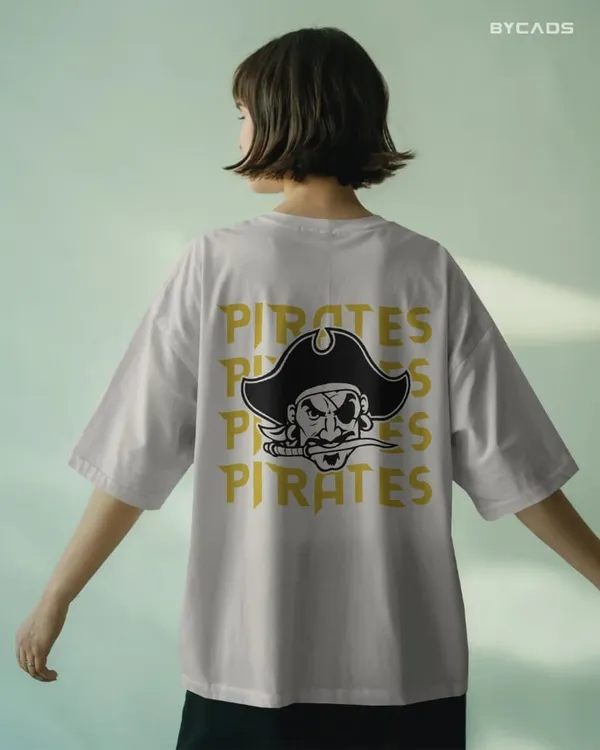 White_Cotton_Bold_Pirate_Graphic_Oversized_Streetwear_T-Shirt_|_Limited_Edition