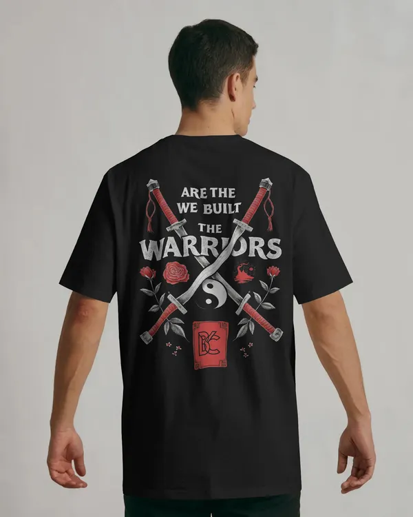 Black_Cotton_Warrior_Spirit_Oversized_Unisex_T-Shirt_|_Samurai_Streetwear