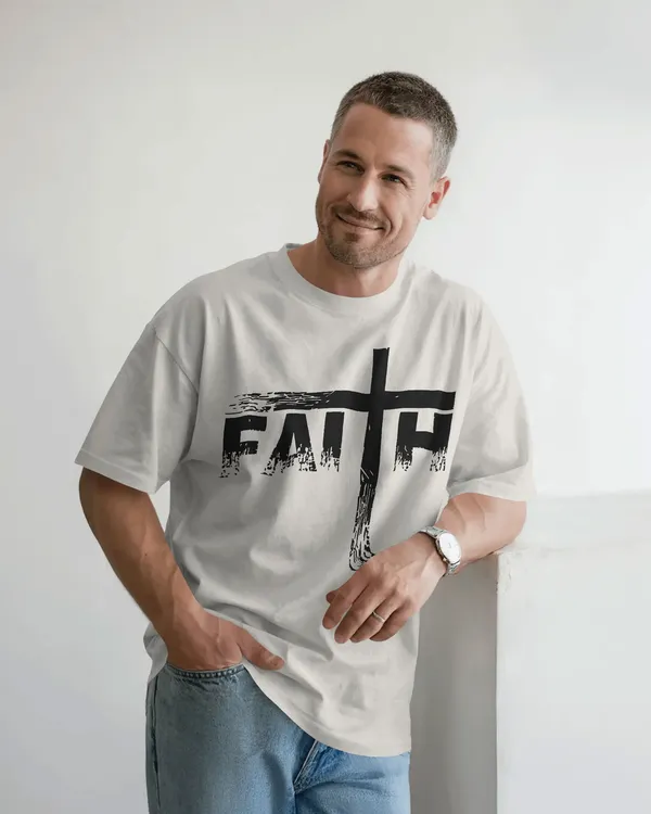 White_Cotton_Bloodstroke_Cross_Oversized_T-Shirt_|_Street_Creed