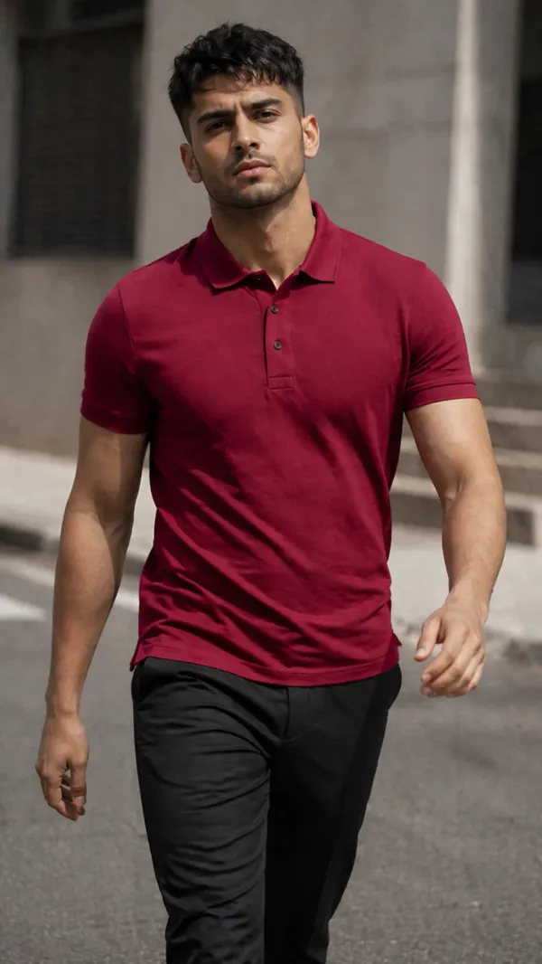 BYCADS_Bold_Red_Polo_T-Shirt_–_Premium_Cotton_Everyday_Essential