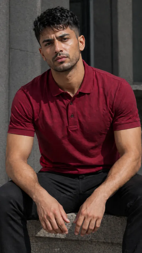 BYCADS_Bold_Red_Polo_T-Shirt_–_Premium_Cotton_Everyday_Essential