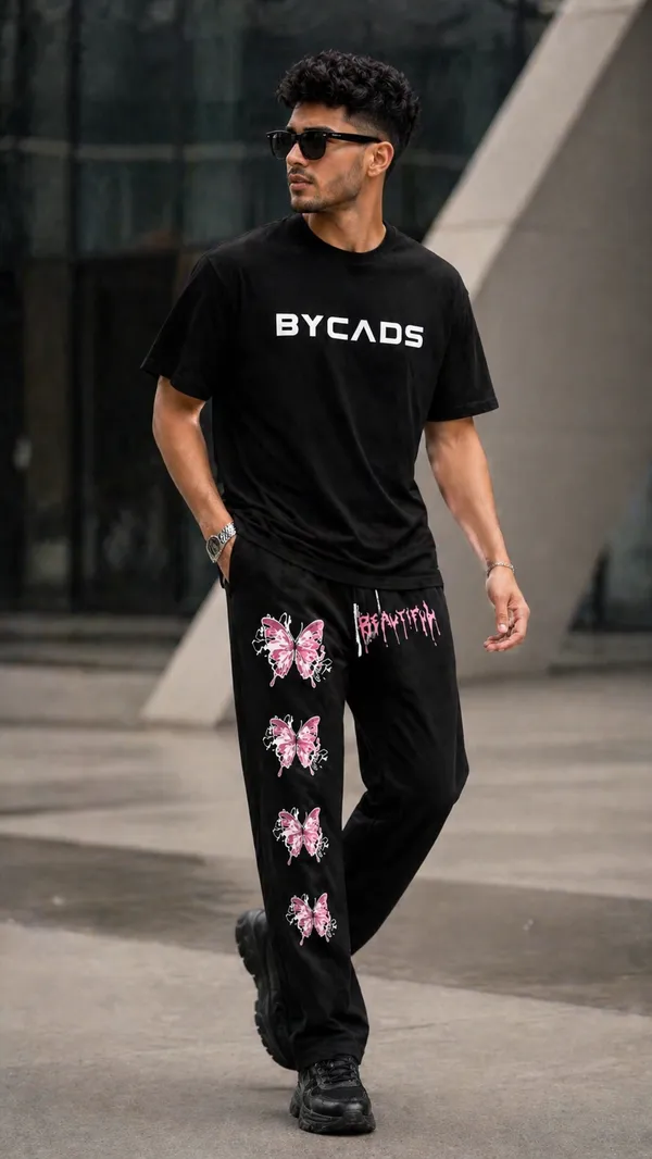 BYCADS_Butterfly_Drip_Graphic_Black_Joggers_–_Aesthetic_Streetwear_Lower_Pants