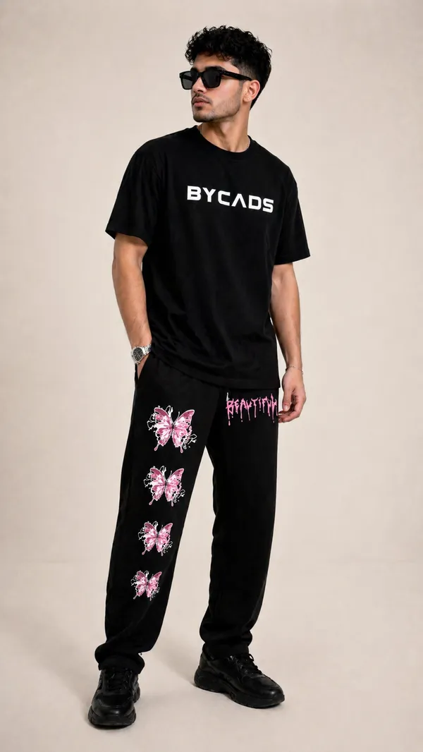 BYCADS_Butterfly_Drip_Graphic_Black_Joggers_–_Aesthetic_Streetwear_Lower_Pants
