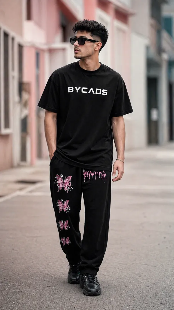 BYCADS_Butterfly_Drip_Graphic_Black_Joggers_–_Aesthetic_Streetwear_Lower_Pants