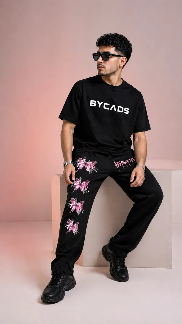 BYCADS_Butterfly_Drip_Graphic_Black_Joggers_–_Aesthetic_Streetwear_Lower_Pants