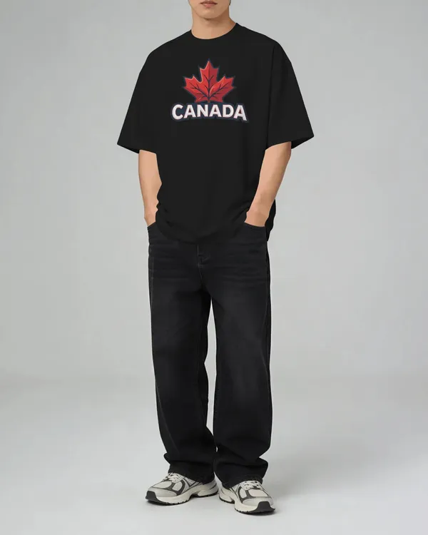 BYCADS_Canada_Maple_Leaf_Oversized_Cotton_Blend_T-Shirt_|_Premium_Streetwear_Graphic_T-Shirt