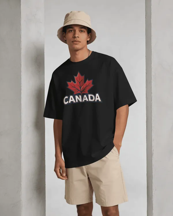 BYCADS_Canada_Maple_Leaf_Oversized_Cotton_Blend_T-Shirt_|_Premium_Streetwear_Graphic_T-Shirt