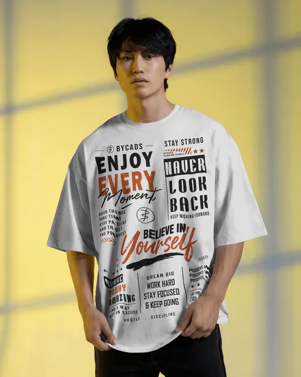 BYCADS_Enjoy_Every_Moment_Oversized_Blend_Cotton_Graphic_T-Shirt__Believe_in_Yourself_Typography_Streetwear_T-shirt