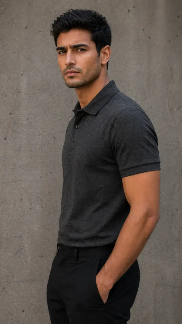 BYCADS_Essential_Grey_Polo_T-Shirt_–_Premium_Cotton_Casual_Wear