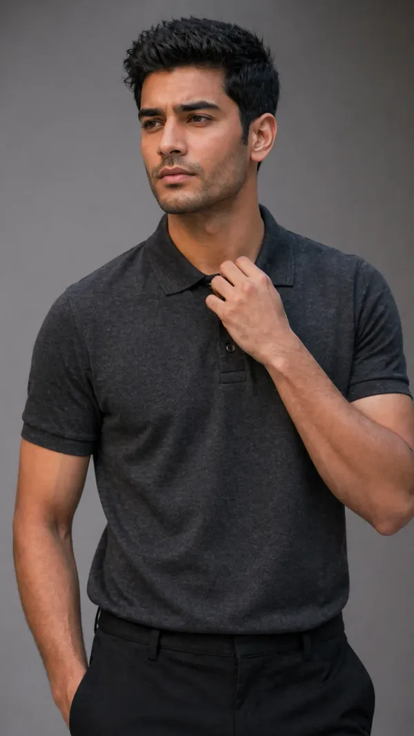 BYCADS_Essential_Grey_Polo_T-Shirt_–_Premium_Cotton_Casual_Wear