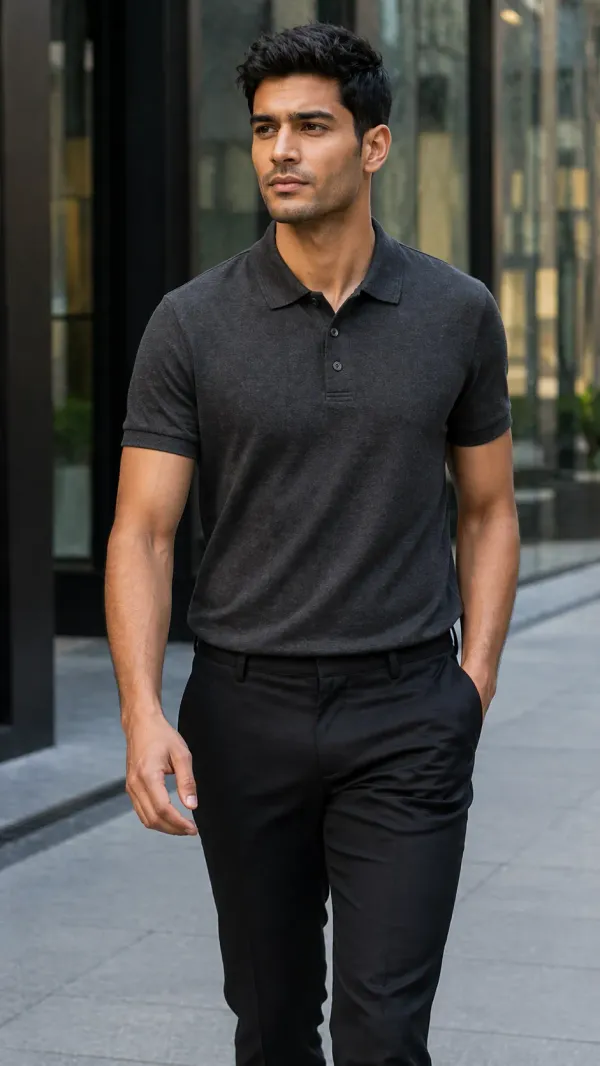 BYCADS_Essential_Grey_Polo_T-Shirt_–_Premium_Cotton_Casual_Wear