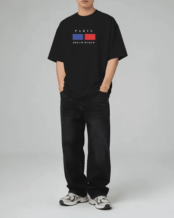 BYCADS_Minimal_Paris_Printed_Street_Style_Oversized_Unisex_Cotton_Blend_T-shirt