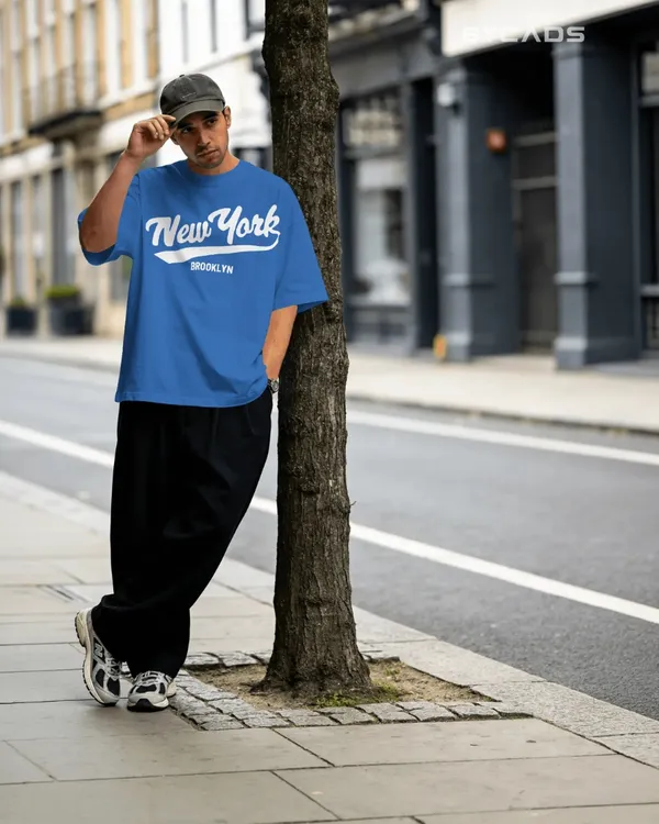 BYCADS_New_York_Oversized_Cotton_Blend_T-Shirt_for_Unisex_|_Unisex_Drop_Shoulder_Relaxed_Fit_Streetwear_T-shirt