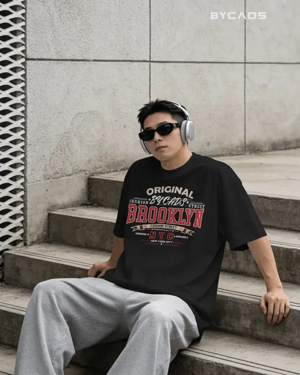 BYCADS_Original_Brooklyn_Oversized_Cotton_Blend_T-Shirt_for_Men_&_Women_|_Relaxed_Fit_Drop_Shoulder_Streetwear_Tee