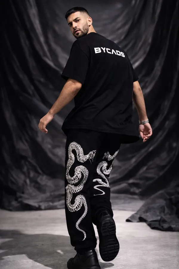 BYCADS_Serpent_Skeleton_Graphic_Black_Joggers_–_Bold_Streetwear_Lower_Pants