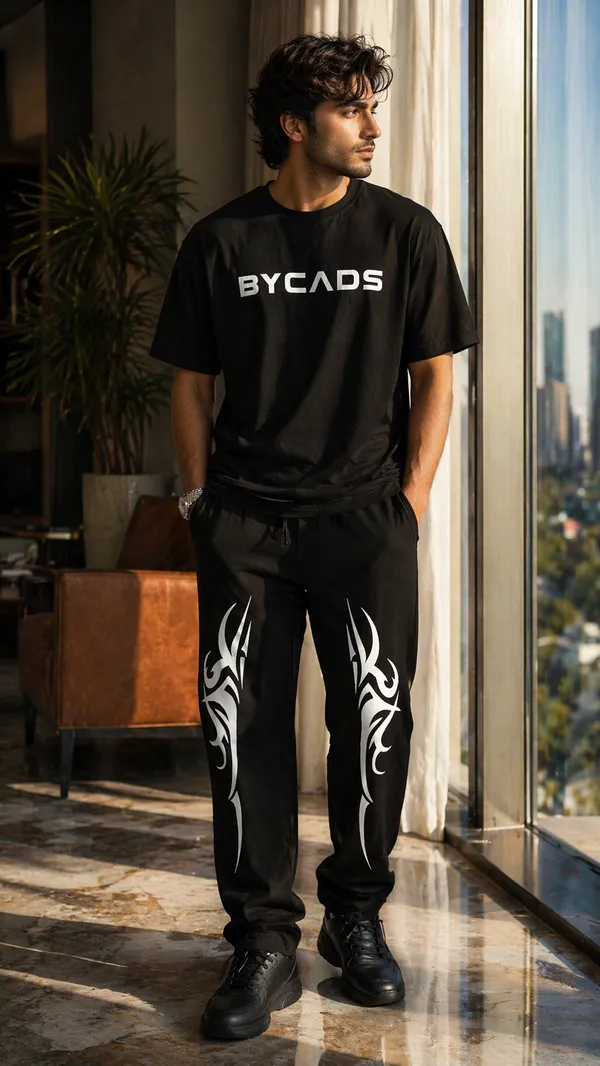 BYCADS_Tribal_Blade_Graphic_Black_Joggers_–_Bold_Streetwear_Lower_Pants