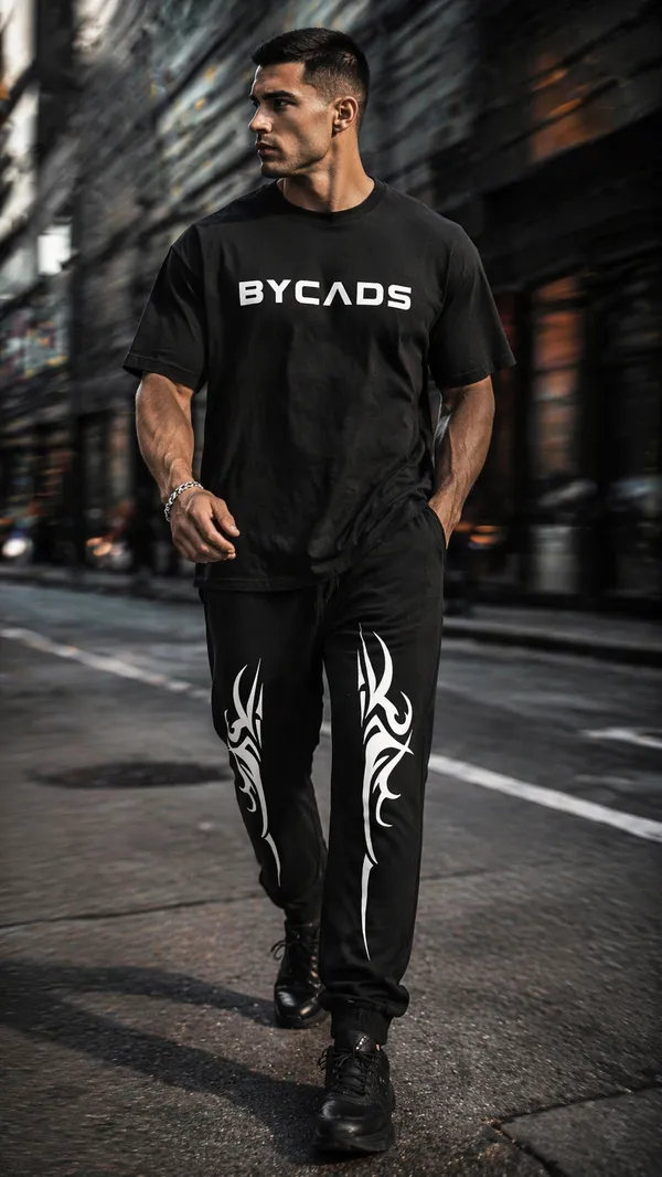 BYCADS_Tribal_Blade_Graphic_Black_Joggers_–_Bold_Streetwear_Lower_Pants
