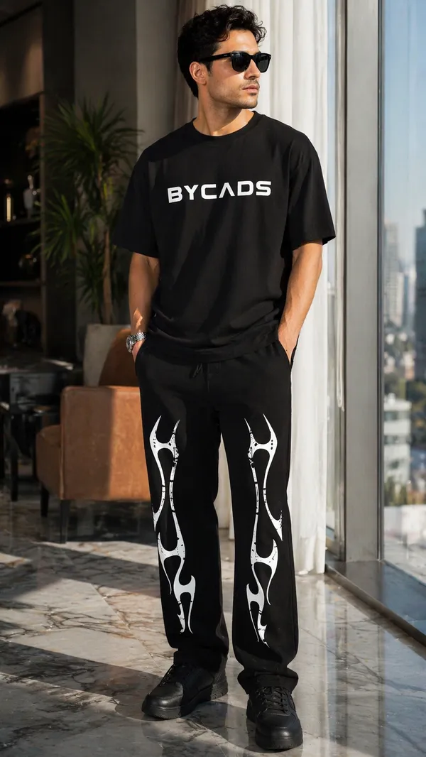 BYCADS_Tribal_Flame_Graphic_Black_Joggers_–_Streetwear_Statement_Lower