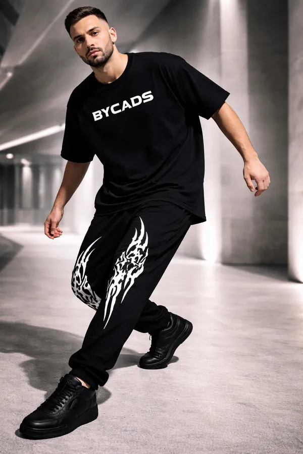 BYCADS_Tribal_Inferno_Graphic_Black_Joggers_–_Bold_Streetwear_Lower_Pants