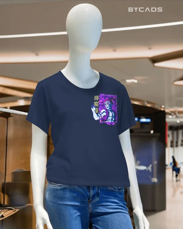 BYCADS_"Upper_Rank_Three"_Akaza_Anime_Graphic_Regular_Fit_T-Shirt