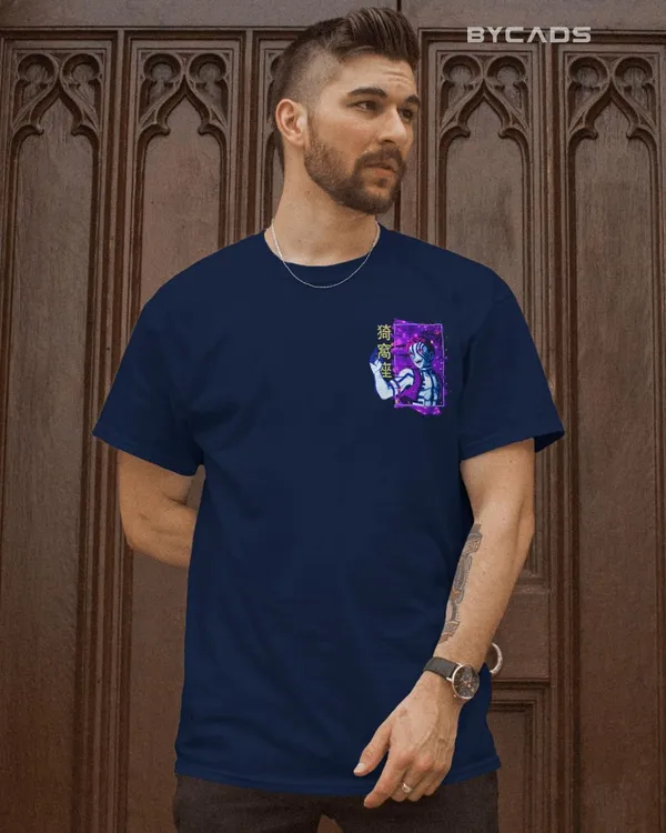 BYCADS_"Upper_Rank_Three"_Akaza_Anime_Graphic_Regular_Fit_T-Shirt