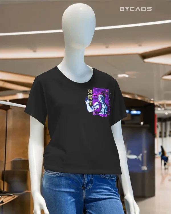 BYCADS_"Upper_Rank_Three"_Akaza_Anime_Graphic_Regular_Fit_T-Shirt