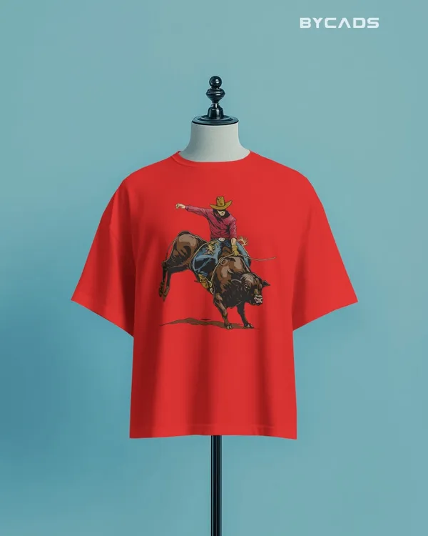 Red_Cotton_Rough_&_Reckless_Cowboy_Bull_Ride_Tee