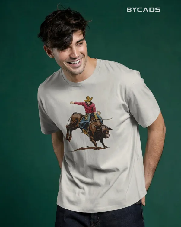 White_Cotton_Rough_&_Reckless_Cowboy_Bull_Ride_Tee