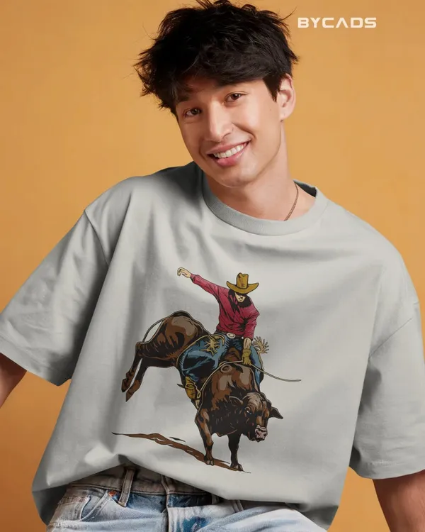 White_Cotton_Rough_&_Reckless_Cowboy_Bull_Ride_Tee