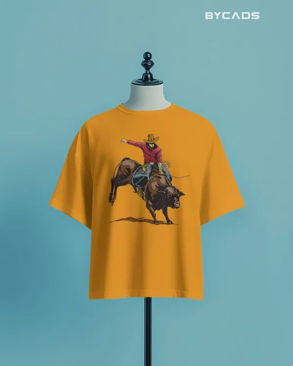 Yellow_Cotton_Rough_&_Reckless_Cowboy_Bull_Ride_Tee