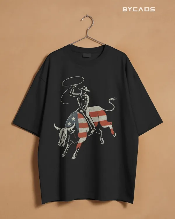 Black_Cotton_Ride_Free_Patriotic_Rodeo_Tee