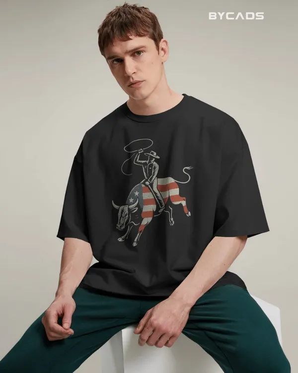 Black_Cotton_Ride_Free_Patriotic_Rodeo_Tee