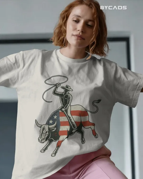 White_Cotton_Ride_Free_Patriotic_Rodeo_Tee