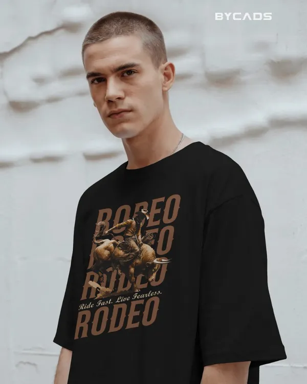 Black_Cotton_Rodeo_Rush_Bull_Rider_Graphic_Tee