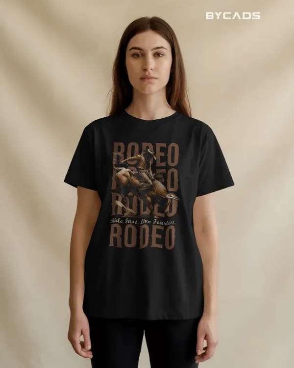 Black_Cotton_Rodeo_Rush_Bull_Rider_Graphic_Tee
