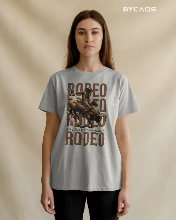 White_Cotton_Rodeo_Rush_Bull_Rider_Graphic_Tee